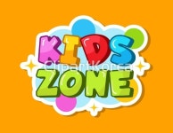 Kids zone logo. Colored emblem for game children room playing zone vector decor style labels / cb1570009584 / EPS - 멤버십... 