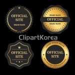 프리미엄 퀄리티 골드 배지 / tc07990000080 / AI - 멤버십 일러스트