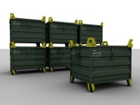 Transport Box, Pallet, including Lid and textures 3D 모델 $12 - .c4d - Free3D
