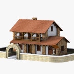 Dom 1) model 3D $19 - .max .obj - Free3D