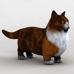 먼치킨 고양이 3D 모델 $79 - .3ds .max .obj .ma .lwo .c4d - Free3D