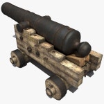 Pirate Cannon 3D 모델 $15 - .ma .obj - Free3D