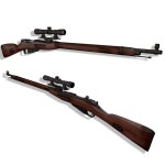 Mosin Nagant 1891-30 3D 모델 $100 - .3ds .blend .obj - Free3D