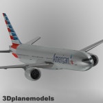 Boeing 777-300ER American Airlines 3D 모델 $139 - .3ds .dxf .flt .lwo .max .obj .x .xsi .cob - Free3D
