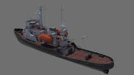 Tugboat745_model 3D 모델 $150 - .max .fbx .obj - Free3D