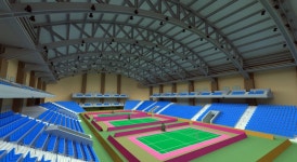 Badminton Court 3D 모델 $14 - .3ds .fbx .obj .max - Free3D