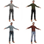 작업자 O LOD2 팩 3D 모델 $169 - .fbx .max .obj - Free3D