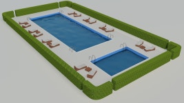 Swimmingpool 3D 모델 다운로드 - Free3D