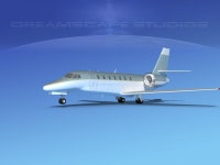 Cessna 680 3D 모델 $19 - .lxo .fbx .c4d .3ds .stl .obj - Free3D