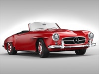 메르세데스 벤츠 190 SL (1955-1963) 3D 모델 $129 - .max .obj .fbx .3ds - Free3D