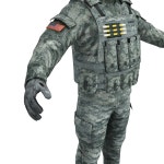 Soldier 5 LOD2 Rigged 3D 모델 $119 - .max .fbx - Free3D