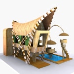 아프리카 오두막 3D 모델 $15 - .blend .dae .fbx .obj .c4d .unitypackage .upk .max .ma .gltf .usd - Free3D