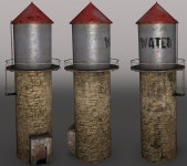 급수탑 3D 모델 $39 - .unknown .fbx .ma .obj .stl - Free3D