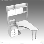 Desk_014 3D 모델 $12 - .unknown .lxo .fbx - Free3D