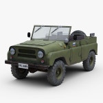 Uaz 469 3D 모델 $9 - .3ds .fbx .unknown .obj .max - Free3D