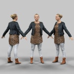 Blonde 3D 모델 다운로드 - Free3D