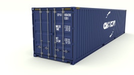 Shipping container CMA CGM 3D 모델 $29 - .dae .fbx .obj .blend .stl - Free3D