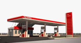 Gas Station 3D 모델 $10 - .c4d - Free3D