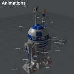 R2-D2 3D 모델 $29 - .obj .fbx .lwo - Free3D