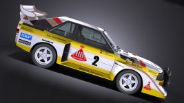 아우디 스포츠 콰트로 S1 E2 1985 VRAY 3D 모델 $159 - .3ds .c4d .fbx .lwo .max .obj - Free3D