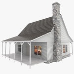 White house 3D 모델 $5 - .max .3ds .obj .fbx .unknown - Free3D