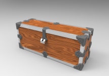 Wood Treasure Box 무료 3D 모델 - .obj - Free3D