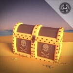 Treasure Chest 3D 모델 $9 - .c4d .3ds .fbx .obj - Free3D
