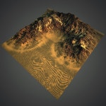 Desert Hill Lanscape 3D 모델 $39 - .max .unknown .obj - Free3D