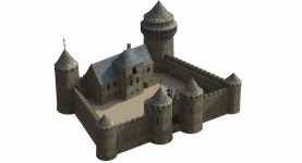 Medieval Castle 3D 모델 $99 - .max .3ds .fbx .obj - Free3D