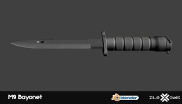 M9 Bayonet 3D 모델 $6 - .fbx .unitypackage - Free3D