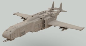 Futuristic Space Fighter 3D 모델 $159 - .3ds .fbx .max .obj - Free3D