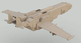 Futuristic Space Fighter 3D 모델 $159 - .3ds .fbx .max .obj - Free3D