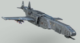 Futuristic Space Fighter 3D 모델 $159 - .3ds .fbx .max .obj - Free3D