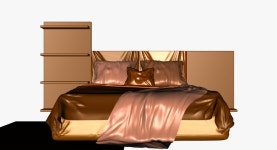 P0015 - bed 3D 모델 $36 - .obj - Free3D