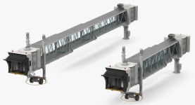 Passenger Boarding Bridge with Aircraft Rigged 3D Model 3D 모델 $469 - .max - Free3D