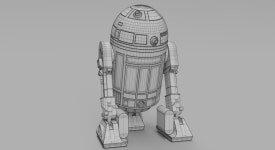 R2-D2 机器人 3D模型 $49 - .3ds .fbx .obj .blend - Free3D