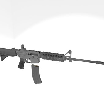 AR-15 3D 모델 $8 - .max .fbx - Free3D