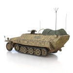 SD.KFZ 251/3 Ausf.D - Half-track - 9101 3D 모델 $119 - .3ds .c4d .fbx .lwo .obj - Free3D