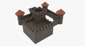 Stone Castle 3D 모델 $59 - .3ds .unknown .dae .fbx .obj .stl .blend - Free3D