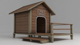 Dog house shelter kennel 3D 모델 $29 - .3ds .cgf .fbx .max .unknown - Free3D
