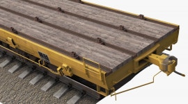 Flat Car F126 3D 모델 $119 - .c4d .fbx .ma .max .obj - Free3D