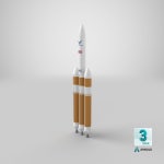 델타 IV 헤비 로켓 3D 모델 $49 - .max .fbx .obj .c4d .ma - Free3D