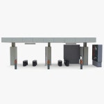 Bus Stop 3D 모델 Cinema 4D - .c4d 다운로드 - Free3D