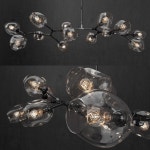 Branching bubble 3 lamps 2 CLEAR SILVER 3D 모델 $16 - .obj .max .fbx - Free3D
