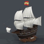 P0025 - galleon 3D 모델 $36 - .obj - Free3D