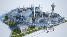 Futuristic Industrial City 3D 모델 $200 - .max - Free3D