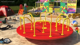 Merry Go Round 10 Foot Red 3D 모델 $24 - .3ds .blend .c4d .fbx .max .ma .lxo .obj .unitypackage .upk .gltf .usdz - Free3D