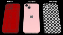 Pink Apple iPhone 13 3D 모델 $19 - .3ds .blend .c4d .fbx .max .ma .lxo .obj - Free3D