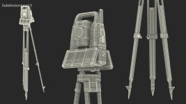 Total Station Leica TS10 with Tripod 3D 모델 $49 - .3ds .blend .c4d .fbx .max .ma .lxo .obj - Free3D