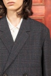 [707. 스튜디오]OVER-FIT DOUBLE JACKET [MULTIPLE CHECKED NAVY] [W CONCEPT]